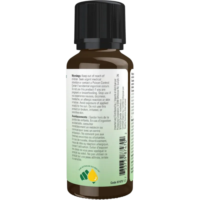 Huile d’arbre à thé biologique, 30 mL | Safest & Easiest Shopping Vitamins Online | VITASHOP