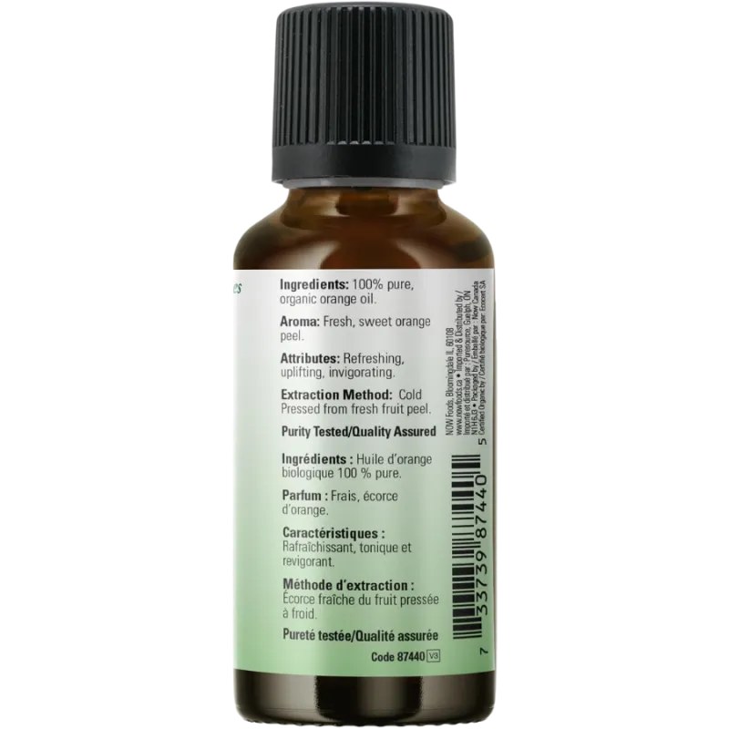 Huile d’orange biologique, 30 mL | Safest & Easiest Shopping Vitamins Online | VITASHOP