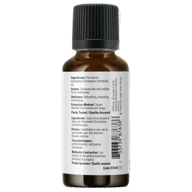 NOW Foods Lemon Eucalyptus Oil, 30 mL | Unbeatable Prices, Daily Deals | VITASHOP