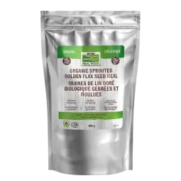 Farine de graines de lin doré germées biologiques, 400 g | Safest & Easiest Shopping Vitamins Online | VITASHOP