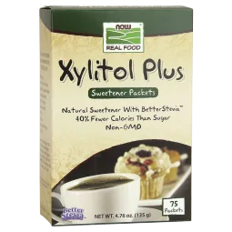 NOW Foods Xylitol Plus, 75 Packets | Unbeatable Prices, Daily Deals | VITASHOP