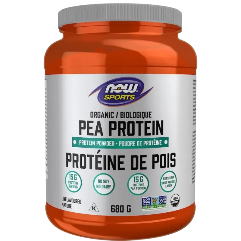 Protéine de pois biologique non aromatisée, 680 g | Safest & Easiest Shopping Vitamins Online | VITASHOP