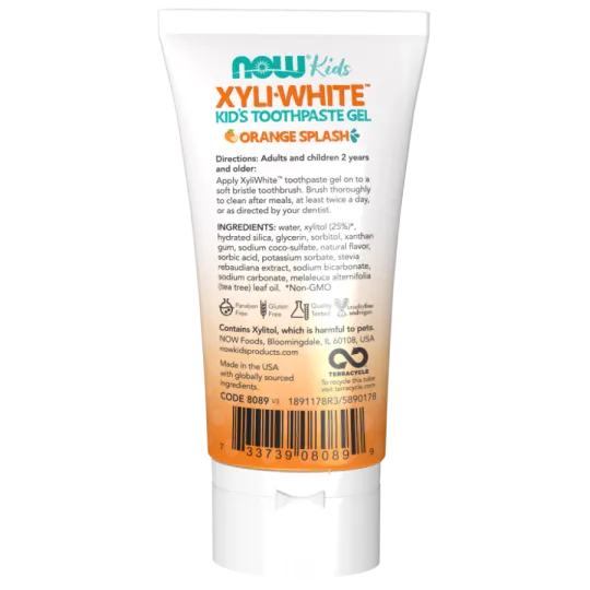 NOW Foods Kids Xyliwhite Toothpaste Gel Orange, 85 g | Unbeatable Prices, Daily Deals | VITASHOP