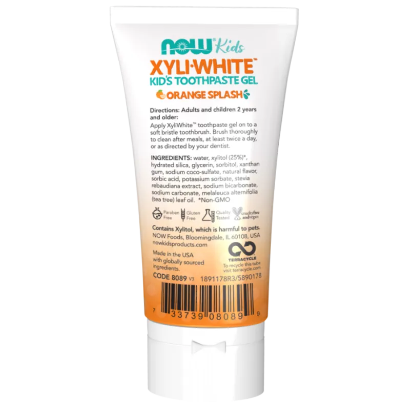 NOW Foods Kids Xyliwhite Toothpaste Gel Orange, 85 g | Unbeatable Prices, Daily Deals | VITASHOP