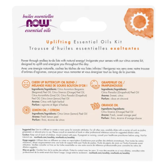 NOW Foods Put Some Pep In Your Step Essential Oils Kit, 4*10 mL | Unbeatable Prices, Daily Deals | VITASHOP