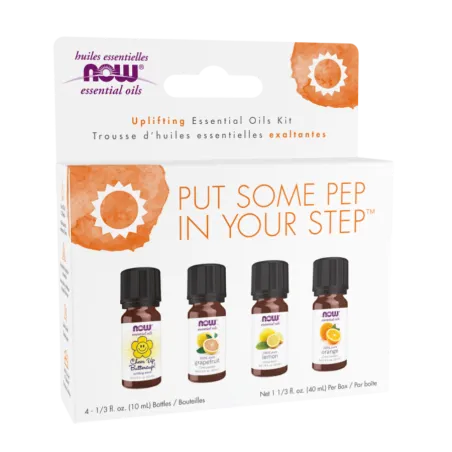 NOW Foods Put Some Pep In Your Step Essential Oils Kit, 4*10 mL | Unbeatable Prices, Daily Deals | VITASHOP