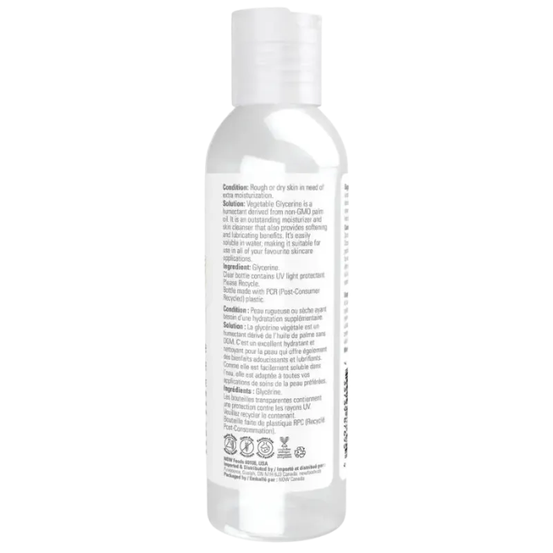 NOW Foods Vegetable Glycerine, 118 mL | Unbeatable Prices, Daily Deals | VITASHOP