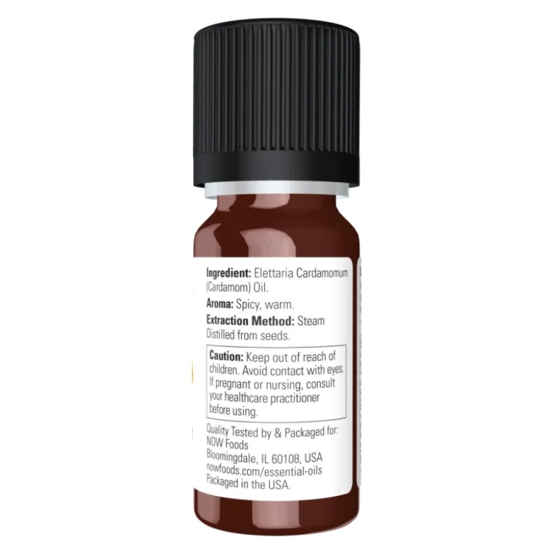 NOW Foods Cardamom Oil, 10 mL | 每天不同折扣, 全网最低价格 | 种类齐全的保健品店铺 VITASHOP, 只有你想不到, 没有你买不到 !