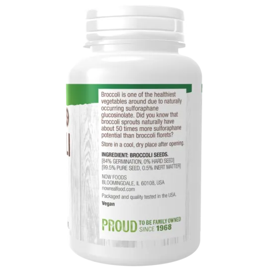 NOW Foods Sproutable Broccoli Seeds, 113 g | 每天不同折扣, 全网最低价格 | 种类齐全的保健品店铺 VITASHOP, 只有你想不到, 没有你买不到 !