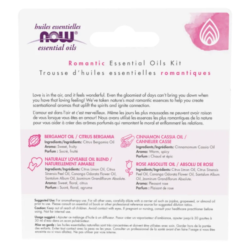 NOW Foods 나우 푸드 Love at First Scent 에센셜 오일 키트, 4*10mL | 매일 업데이트되는 특가 상품 | VITASHOP