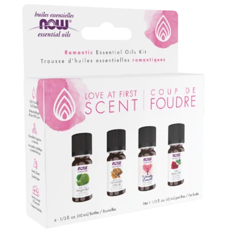 NOW Foods 나우 푸드 Love at First Scent 에센셜 오일 키트, 4*10mL | 매일 업데이트되는 특가 상품 | VITASHOP