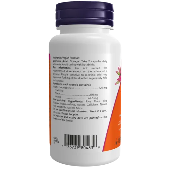 NOW Foods 나우 푸드 나이아신 홍조 없음 250mg 90 식물성 캡슐 | 매일 업데이트되는 특가 상품 | VITASHOP