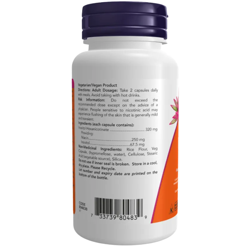 NOW Foods 나우 푸드 나이아신 홍조 없음 250mg 90 식물성 캡슐 | 매일 업데이트되는 특가 상품 | VITASHOP