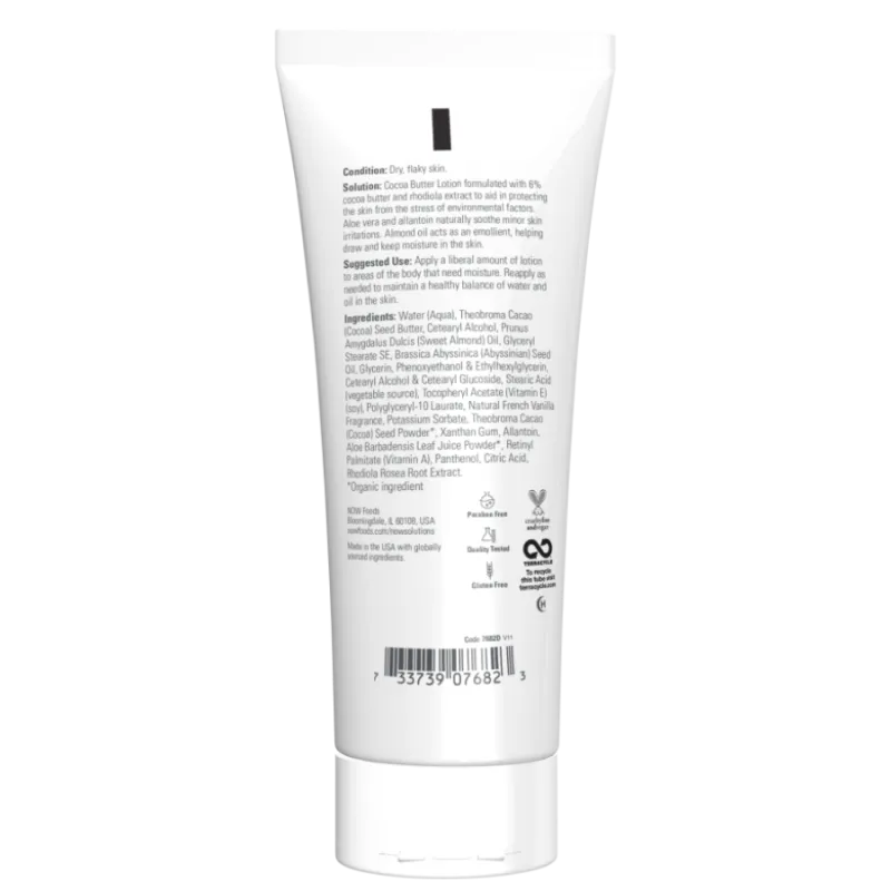 NOW Foods Cocoa Butter Lotion, 237 mL | Unbeatable Prices, Daily Deals | VITASHOP