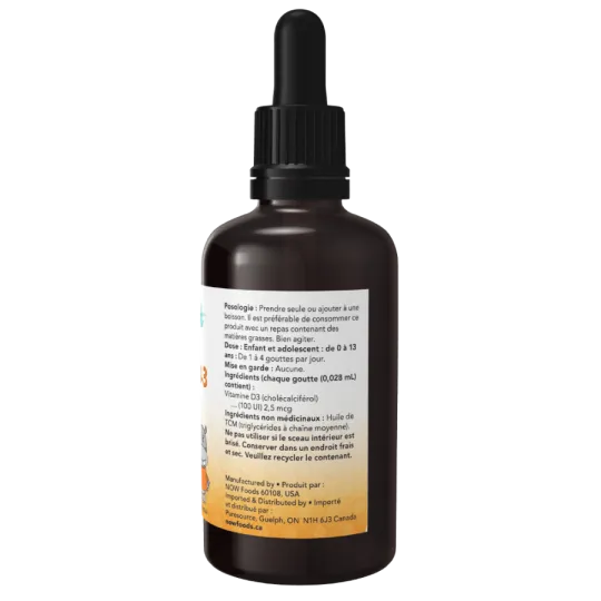 NOW Foods 나우 푸드 키즈 비타민 D-3 드롭스 100IU/드롭, 60mL | 매일 업데이트되는 특가 상품 | VITASHOP