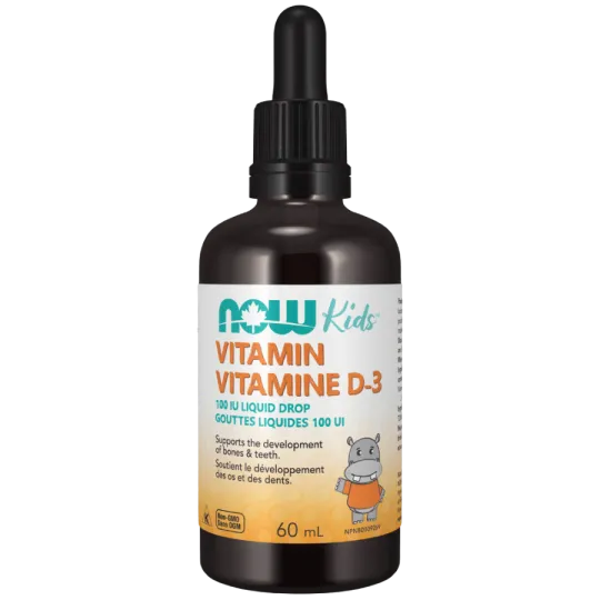 NOW Foods 나우 푸드 키즈 비타민 D-3 드롭스 100IU/드롭, 60mL | 매일 업데이트되는 특가 상품 | VITASHOP