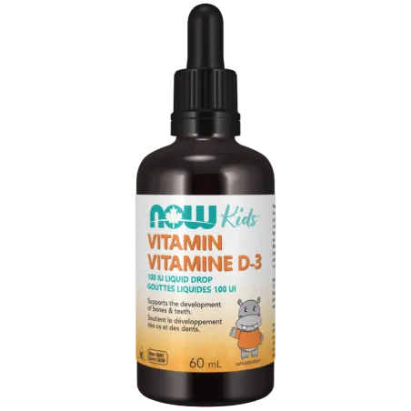 NOW Foods 나우 푸드 키즈 비타민 D-3 드롭스 100IU/드롭, 60mL | 매일 업데이트되는 특가 상품 | VITASHOP