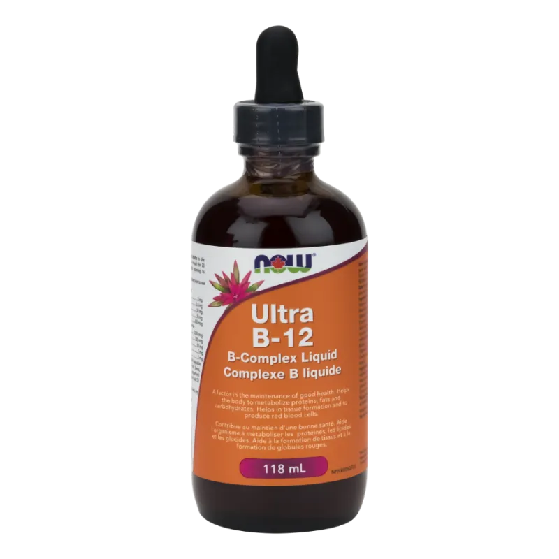 NOW Foods 나우 푸드 Ultra B-12 B-복합 액체, 118mL | 매일 업데이트되는 특가 상품 | VITASHOP