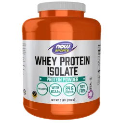 NOW Foods Whey Protein Isolate Unflavoured, 5 lb | Unbeatable Prices, Daily Deals | VITASHOP