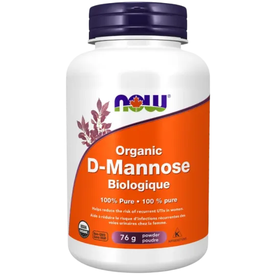 NOW Foods Organic D-Mannose, 76 g | 每天不同折扣, 全网最低价格 | 种类齐全的保健品店铺 VITASHOP, 只有你想不到, 没有你买不到 !