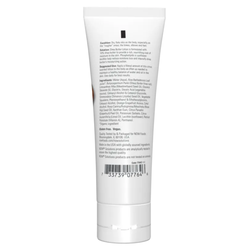 NOW Foods Shea Butter Lotion, 118 mL | Unbeatable Prices, Daily Deals | VITASHOP