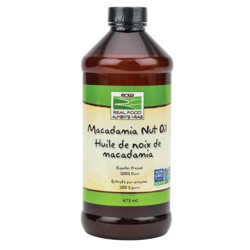 NOW Foods Macadamia Nut Oil, 473 mL | Unbeatable Prices, Daily Deals | VITASHOP