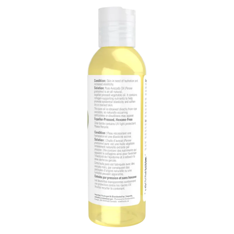 Huile d’avocat, 118 mL | Safest & Easiest Shopping Vitamins Online | VITASHOP