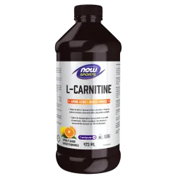 NOW Foods L-Carnitine Citrus Flavour Liquid, 473 mL | Unbeatable Prices, Daily Deals | VITASHOP