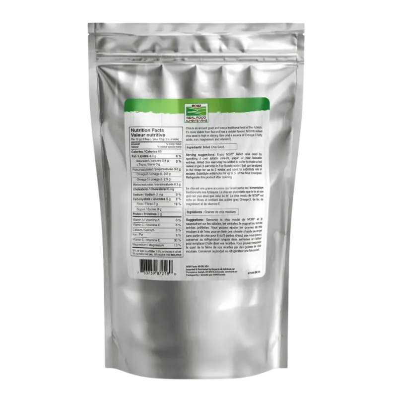 NOW Foods 나우 푸드 빻은 치아씨드, 400g | 매일 업데이트되는 특가 상품 | VITASHOP