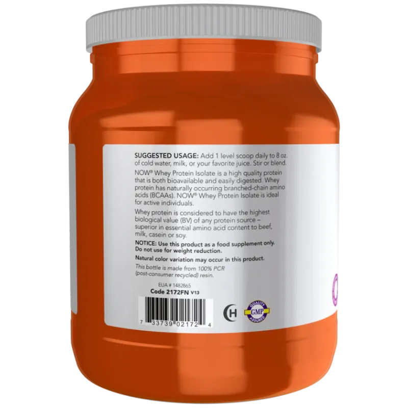 NOW Foods 나우 푸드 무맛 분리 유청 단백질, 544g | 매일 업데이트되는 특가 상품 | VITASHOP