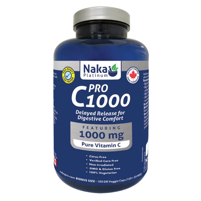Naka Platinum Pro C1000 180 DR Vegi Capsules | Unbeatable Prices, Daily Deals | VITASHOP