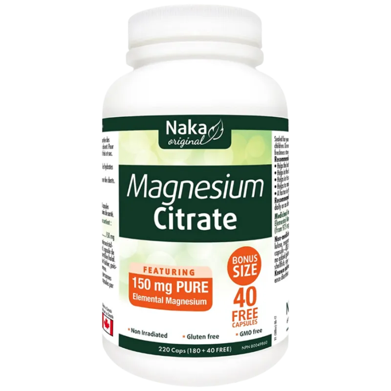 Naka 나카 구연산마그네슘 150mg 220캡슐 | 매일 업데이트되는 특가 상품 | VITASHOP