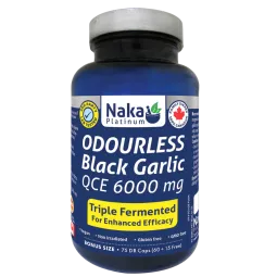 Naka Platinum Odourless Black Garlic 75 Vegi Capsules | Unbeatable Prices, Daily Deals | VITASHOP