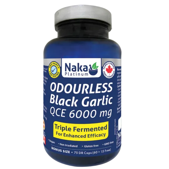 Naka Platinum Odourless Black Garlic 75 Vegi Capsules | 每天不同折扣, 全网最低价格 | 种类齐全的保健品店铺 VITASHOP, 只有你想不到, 没有你买不到 !