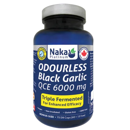Naka Platinum Odourless Black Garlic 75 Vegi Capsules | 每天不同折扣, 全网最低价格 | 种类齐全的保健品店铺 VITASHOP, 只有你想不到, 没有你买不到 !