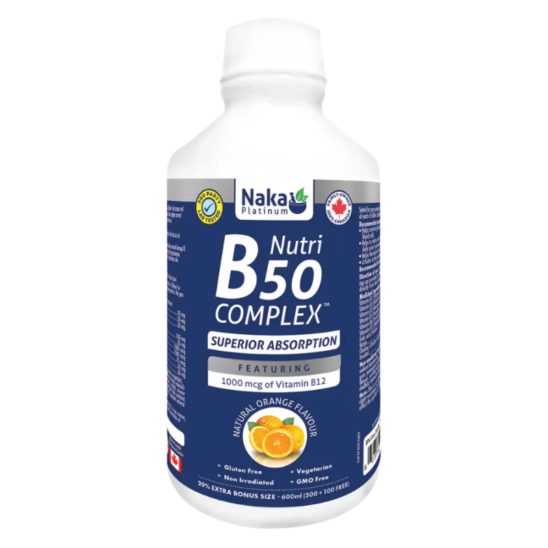 Naka Platinum Nutri B50 Complex - 600 ml Liquid Bulk Vips | Unbeatable Prices, Daily Deals | VITASHOP
