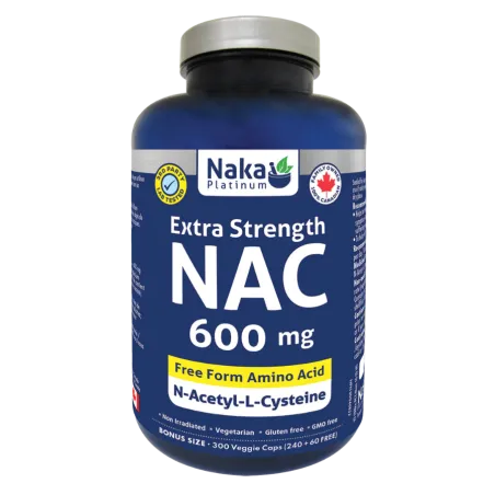 Naka Platinum Nutri NAC 600mg, 300 Vegetable Capsules | Unbeatable Prices, Daily Deals | VITASHOP