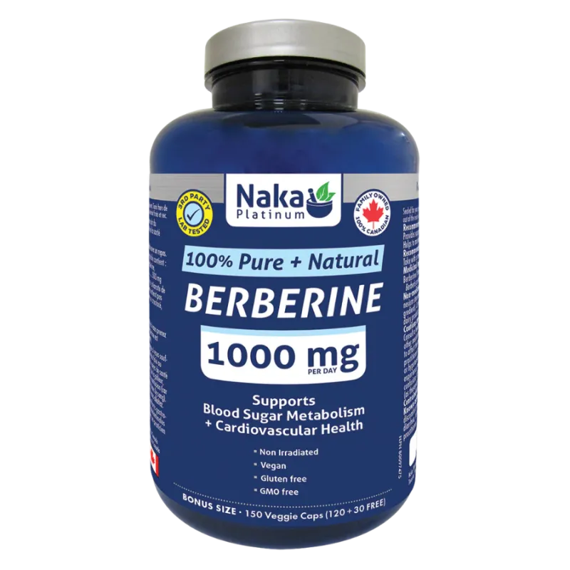 Naka 나카 플래티넘 베르베린 500 mg 150 식물성 캡슐 | 매일 업데이트되는 특가 상품 | VITASHOP