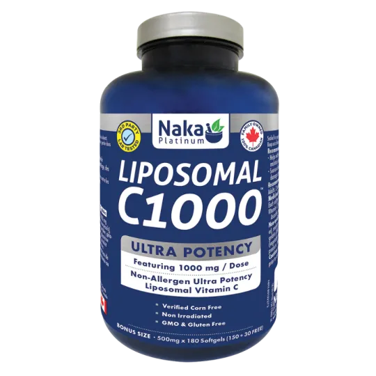 Naka Platinum Liposomal C1000 500mg 180 Softgels | 매일 업데이트되는 특가 상품 | VITASHOP