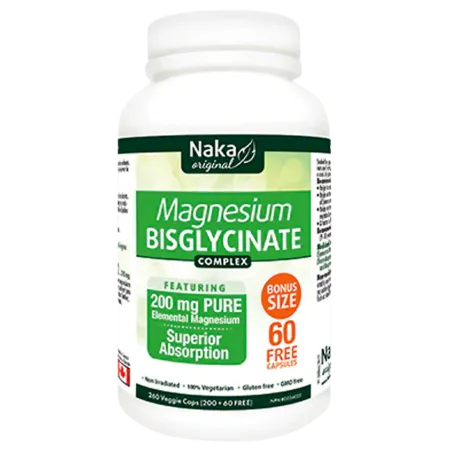 Naka Magnesium Bisglycinate 200 mg 260 Vegi Capsules | Unbeatable Prices, Daily Deals | VITASHOP