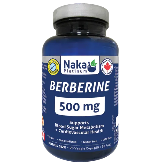 Platinum Berberine 500 mg 90 Vegi Capsules | Safest & Easiest Shopping Vitamins Online | VITASHOP