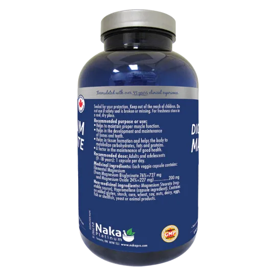 Naka Platinum Mag Bisglycinate 200 mg 150 Vegi Capsules | Unbeatable Prices, Daily Deals | VITASHOP