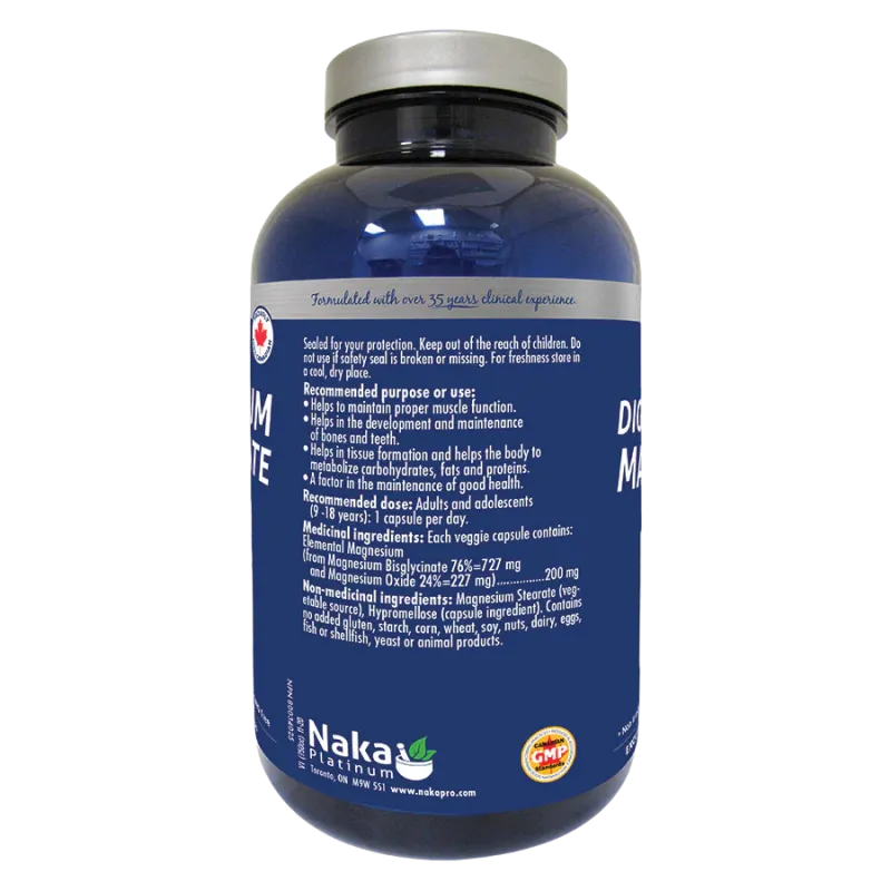 Naka Platinum Mag Bisglycinate 200 mg 150 Vegi Capsules | Unbeatable Prices, Daily Deals | VITASHOP