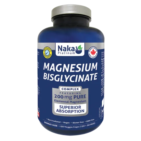 Naka Platinum Mag Bisglycinate 200 mg 150 Vegi Capsules | Unbeatable Prices, Daily Deals | VITASHOP