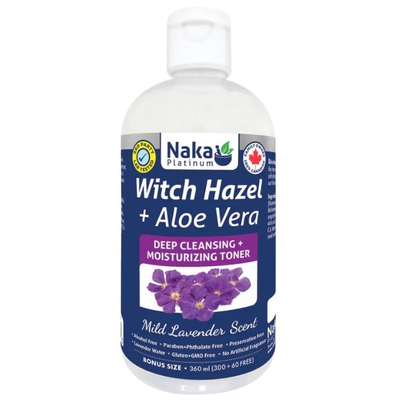 Naka Platinum Witch Hazel + Aloe Toner 360 ml | Unbeatable Prices, Daily Deals | VITASHOP