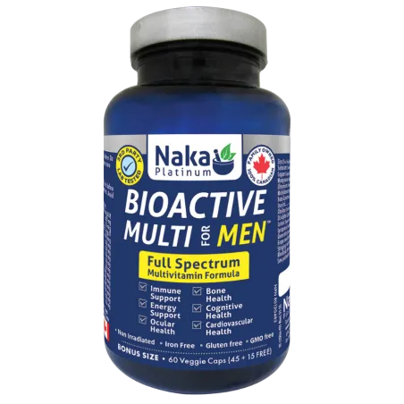 Naka Platinum Bioactive Multi for Men 60 Vcaps | 每天不同折扣, 全网最低价格 | 种类齐全的保健品店铺 VITASHOP, 只有你想不到, 没有你买不到 !