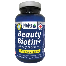 Naka Platinum Beauty Biotin+ 10,000 mcg + Silicon 75 Vegi Capsules | Unbeatable Prices, Daily Deals | VITASHOP