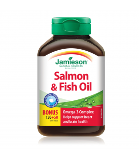 Jamieson 자미에슨 연어 & 생선 오메가-3 1000 mg 150+50 소프트젤 | 매일 업데이트되는 특가 상품 | VITASHOP