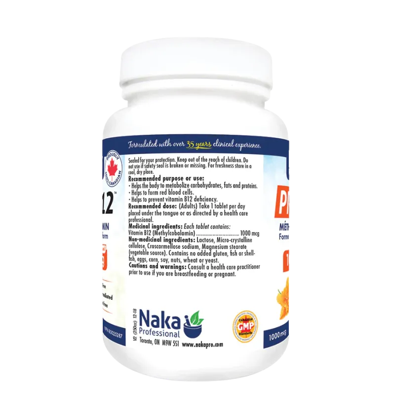 Pro B12 1000 mcg 200 Tablets | Safest & Easiest Shopping Vitamins Online | VITASHOP
