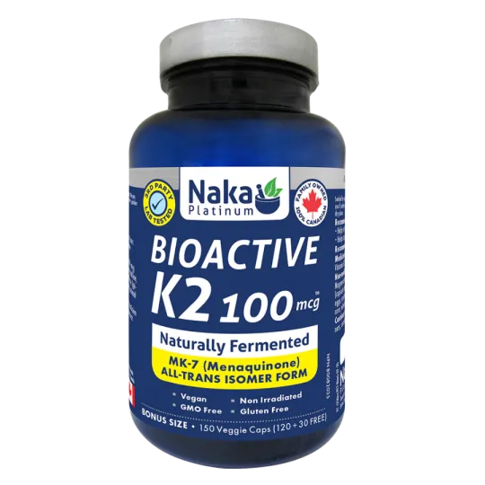 Naka Platinum K2 (MK-7 Form) 100 mcg 150 Vegi Capsules | Unbeatable Prices, Daily Deals | VITASHOP
